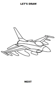 Draw Aircrafts: Jet screenshot 4