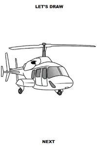 Draw Aircrafts: Helicopter screenshot 4