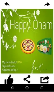Onam Wishes and Greeting Card screenshot 1