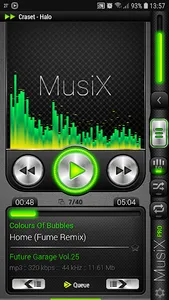 MusiX Hi-Fi Green Skin for mus screenshot 0