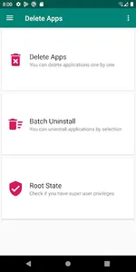 Delete apps - Uninstall apps screenshot 0