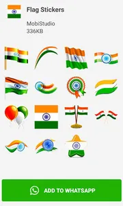 Indian Flag WAStickersApp screenshot 0