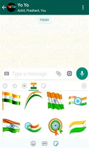 Indian Flag WAStickersApp screenshot 2