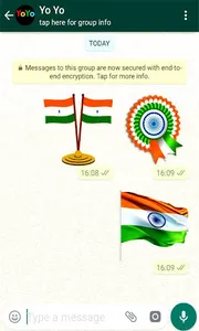 Indian Flag WAStickersApp screenshot 3