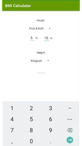 BMI Calculator screenshot 1