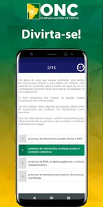 ONCiências Questões screenshot 1