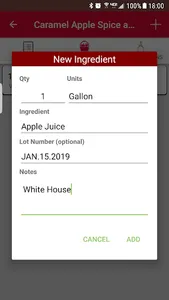 Cider / Wine Tracker (Home Bre screenshot 17