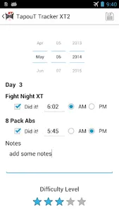 Tapout Tracker XT2 screenshot 3