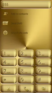 Dialer Theme Solid Gold drupe screenshot 1