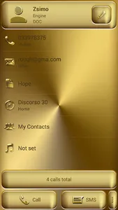 Dialer Theme Solid Gold drupe screenshot 3