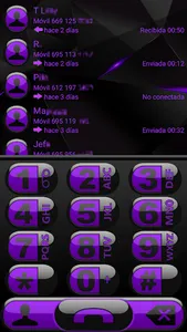 THEME FUTURA PURPLE EXDIALER screenshot 0