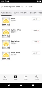BAAN THAI WOK AND BAR screenshot 1