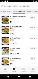 BAAN THAI WOK AND BAR screenshot 2