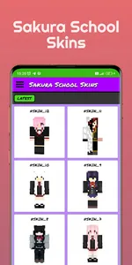 Sakura School Skin for MCPE screenshot 0