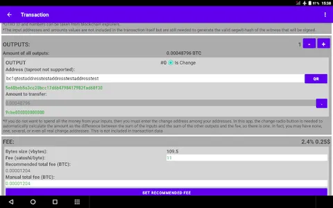 BTC secp256k1 sign offline screenshot 9