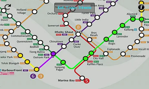 Singapore MRT Route screenshot 2