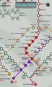 Singapore MRT Route screenshot 3