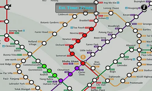 Singapore MRT Route screenshot 4