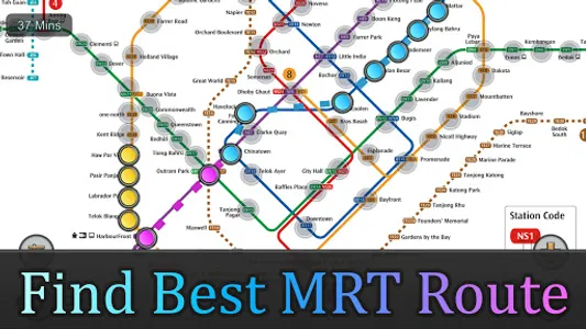 Singapore MRT Map Route 新加坡地铁 screenshot 0