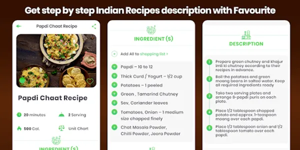 Chaat Recipes Offline Quick an screenshot 2