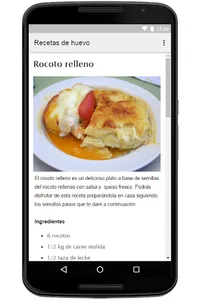 Recetas de Huevos screenshot 1