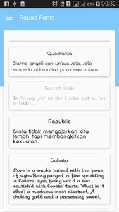 Round Fonts for FlipFont screenshot 0