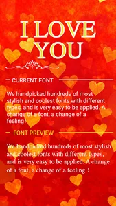 Iloveyou Font for FlipFont screenshot 2