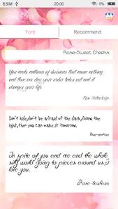 Rose Fonts screenshot 2