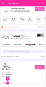 Love Fonts for FlipFont screenshot 0