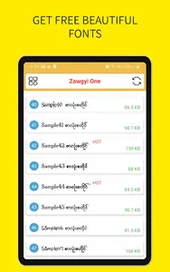 Zawgyi One Flipfont screenshot 3