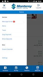 MontereyCU Mobile Banking screenshot 2