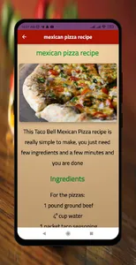 mexican foods screenshot 1