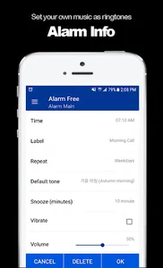 Alarm Clock Free (Wake Up) screenshot 1