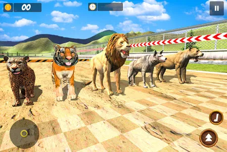 Wild Animals Race Simulator screenshot 0