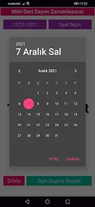 Mini Geri Sayım Zamanlayıcısı screenshot 2