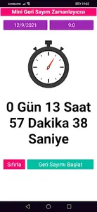 Mini Geri Sayım Zamanlayıcısı screenshot 3