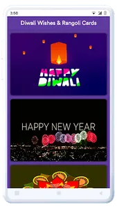 Diwali Wishes & Rangoli Cards screenshot 1