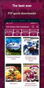 psp games files downloader screenshot 1