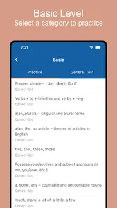 English Grammar Test screenshot 1