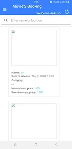 Movie Booking screenshot 1