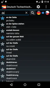 German Czech Dictionary screenshot 1