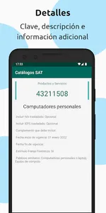 Catálogo claves SAT screenshot 2