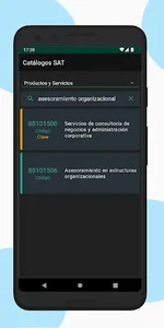 Catálogo claves SAT screenshot 4