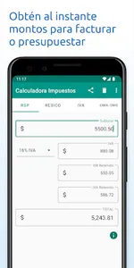 Calculadora de Impuestos screenshot 0
