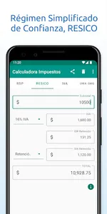 Calculadora de Impuestos screenshot 1