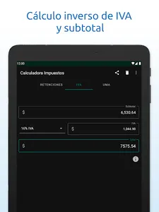 Calculadora de Impuestos screenshot 11