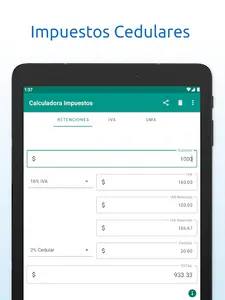 Calculadora de Impuestos screenshot 13