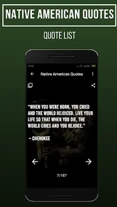 Native American Quotes and Fac screenshot 1