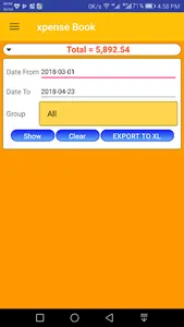 XpensesBook screenshot 3