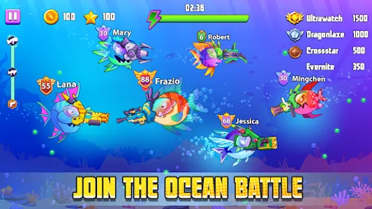 Fish & Gun: Hungry Fish Game screenshot 0